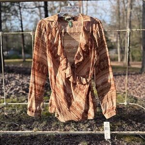 True 90s/ Y2K NWTS vintage Ralph Lauren Ruffle Top